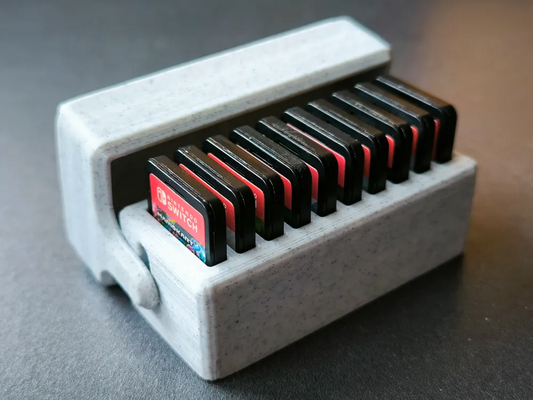 3D Printed Nintendo Switch Games Case – Custom Game Cartridge Holder, Compact Storage for Switch, Switch Lite, Durable, Space-Saving Organizer